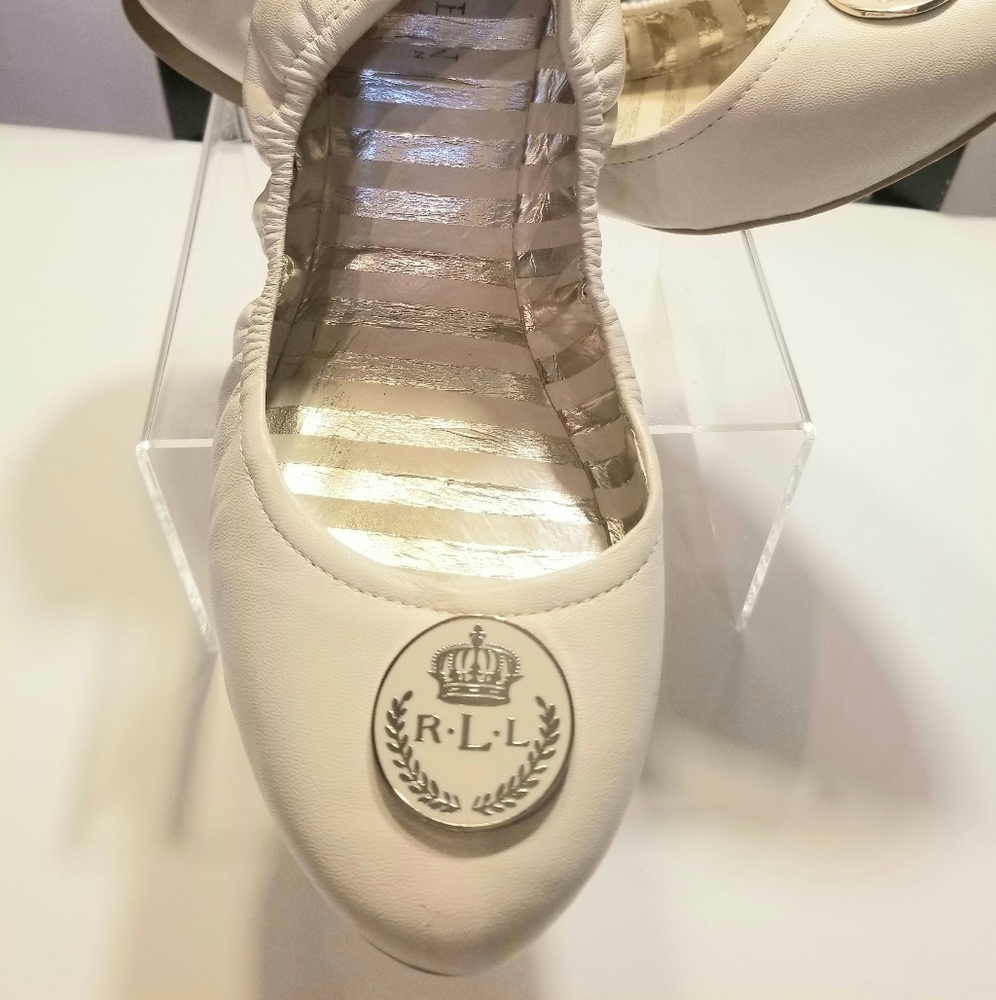 Ralph Lauren Brittany Logo Ballet Flates 9.5B
